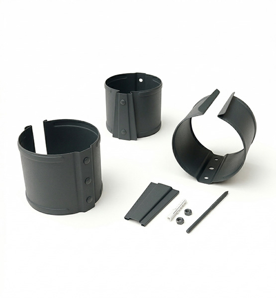 Крепление трубы в стену (матовое)