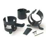 Крепление трубы в дерево (матовое)