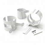 Крепление трубы в дерево (глянец)