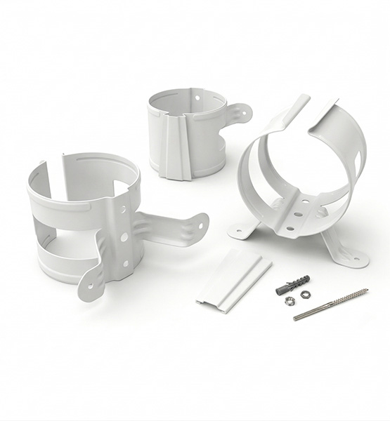 Крепление трубы в дерево (глянец)