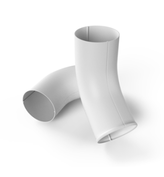 Колено сливное (глянец)