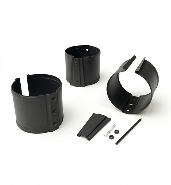 Крепление трубы в стену (матовое)