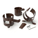 Крепление трубы в дерево (глянец)