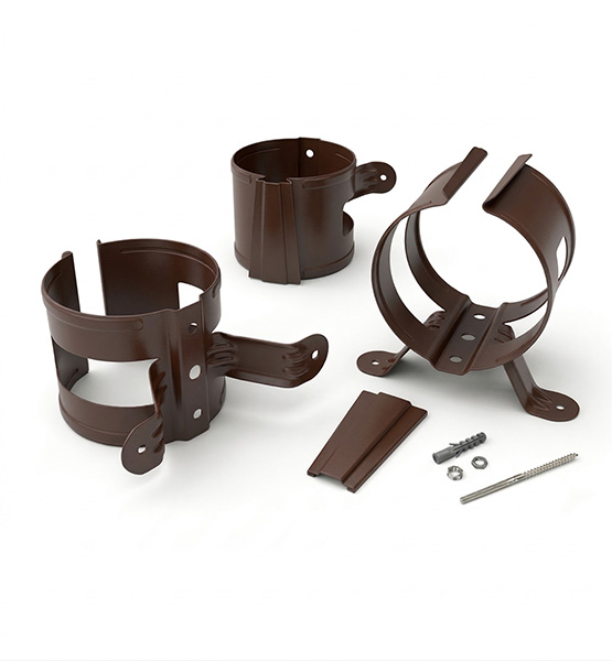 Крепление трубы в дерево (глянец)