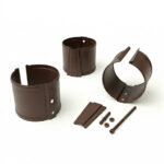 Крепление трубы в стену (матовое)